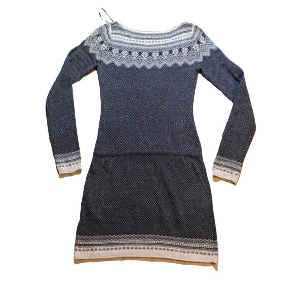 ⏰Fair Isle sweater dress w/drawstring - Picture 7 of 11